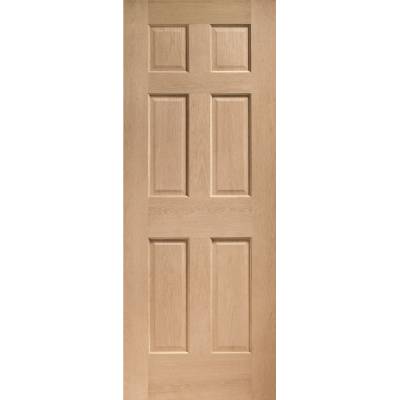 Oak Colonial 6 Panel Internal Door Wooden Timber Interior - ...